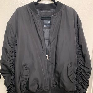 Bershka bomber jacket “away from the city lights”